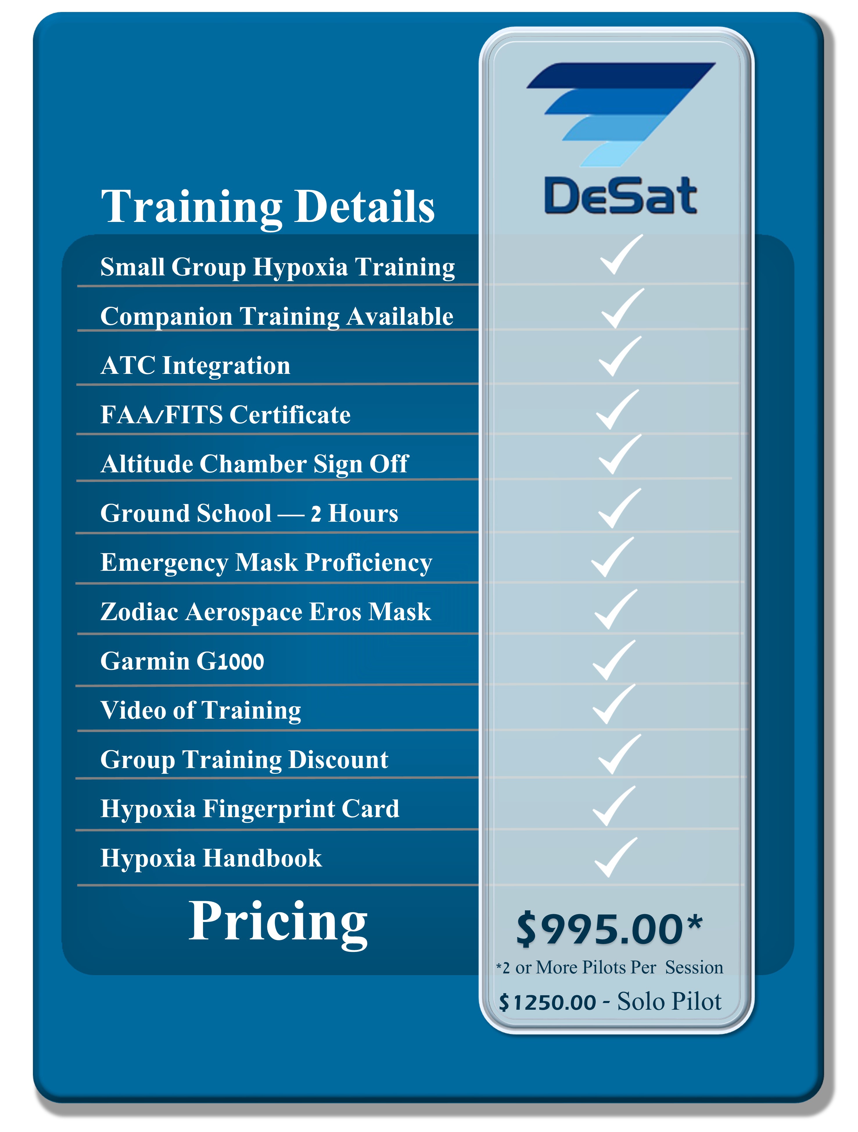 DeSat Pricing Graphic